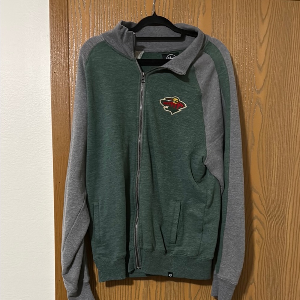 Green and Gray Men's Sweater